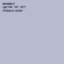 #B8BBCF - French Gray Color Image